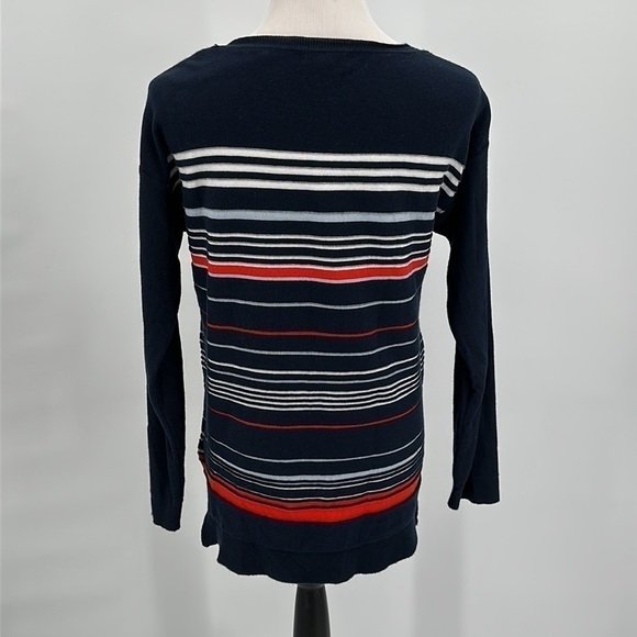 Barbour Blue/White/Red Striped Crewneck Sweater Size Medium - Picture 5 of 12